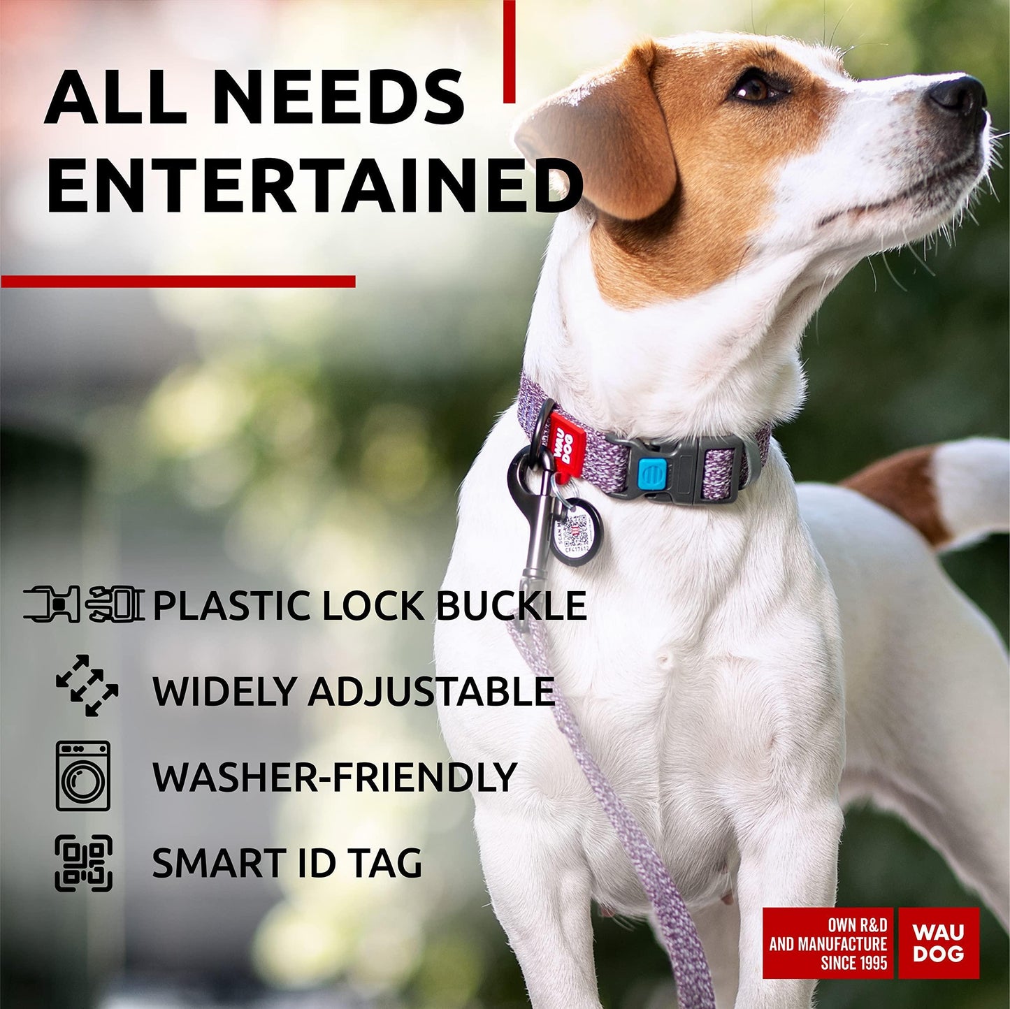 Eco Friendly Reflective Cotton Dog Collar  Alt to Nylon